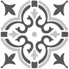 Öntapadós PVC járólap Stencil Motif grey 274-5064