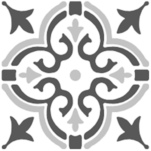 Öntapadós PVC járólap Stencil Motif grey 274-5064