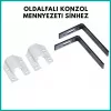 Állítható konzol műanyag sínhez