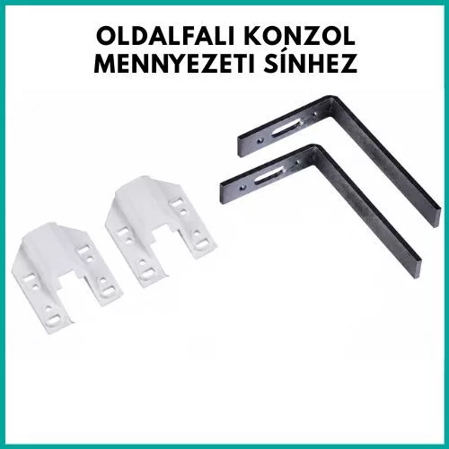 Állítható konzol műanyag sínhez