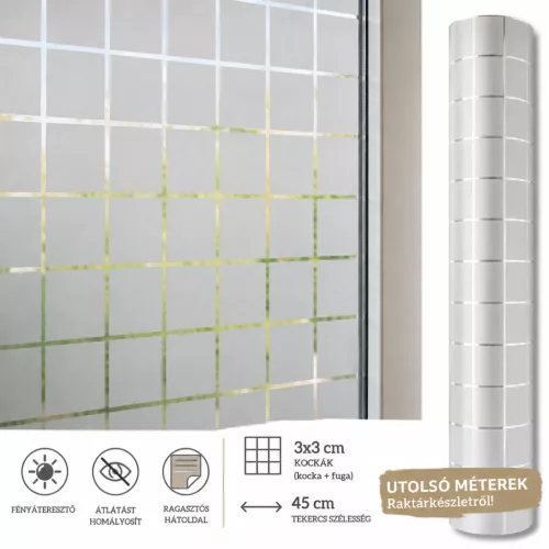 Üvegfólia öntapadós kocka minta 280-0008