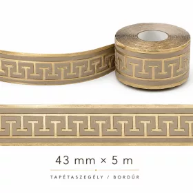 Görög mintás bordűr arany 5m