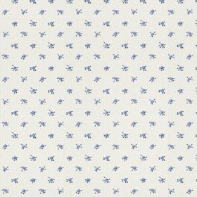 Apró kék virágos country tapéta 288734