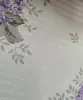 Rasch krémfehér ezüst csíkos alapon lila orgona mintás tapéta 288932