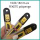 18mm fekete pótpenge készlet