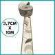 Szürkésbarna-arany modern hullámmintás tapétaszegély  3,7 cm 305-19