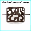 Fém függönyösszefogó, barna