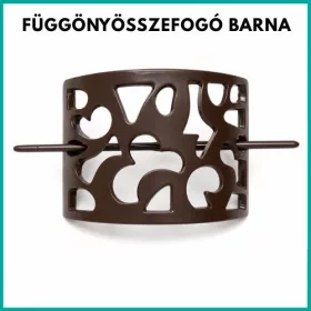Fém függönyösszefogó, barna