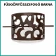Fém függönyösszefogó, barna