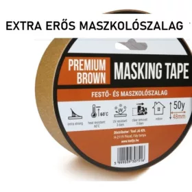 Premium barna krepp maszkolószalag 307516