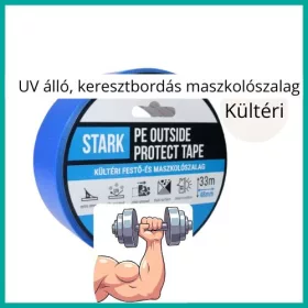  UV álló, 60 napig visszaszedhető, STARK  keresztbordás maszkolószalag