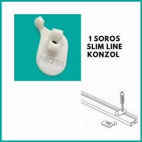   Slim Line sín mennyezeti konzol (gyorsrögzítő)  1 soros sínhez