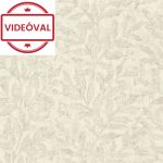   Factory V. törtfehér-drapp-szürke fémes hatású leveles tapéta 315004