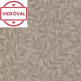   Factory V. szürkésbarna-arany fémes jellegű levél mintás tapéta 315035