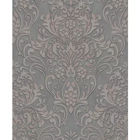 Szürke-rosegold klasszikus tapéta 32604