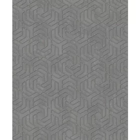 Szürke-rozé arany geometria mintás tapéta 32609