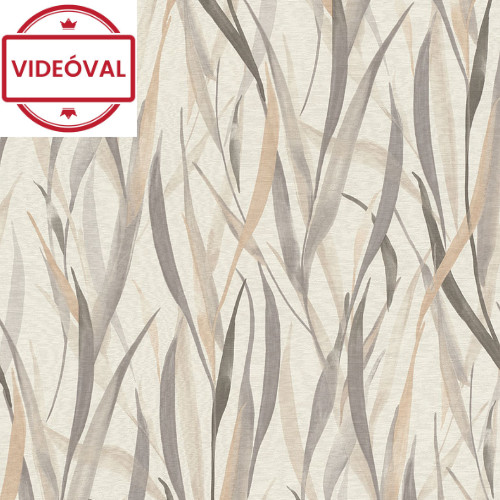 Paraiso bézs-szürke tapéta hosszú fű mintával 330205