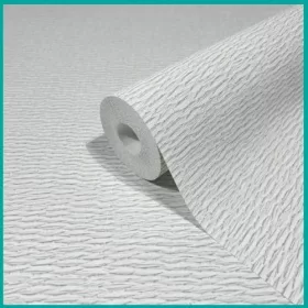 Travertino törtfehér, szürke fonott mintás tapéta 33381