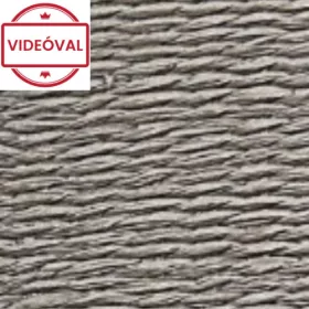   Travertino szürkésbarna, fekete fonott mintás tapéta 33386