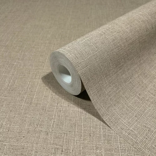 Travertino/ Boho barna szövött hatású tapéta 33393