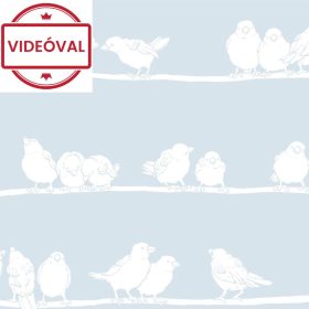 Madár mintás statikus üvegfólia Premium Filippa 334-0020