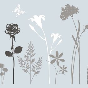 Virágmintás statikus üvegfólia Premium Blosom 334-0021