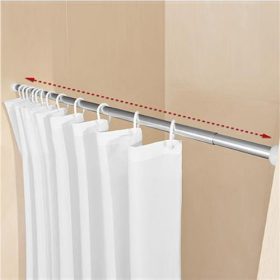 Zuhanyfüggöny tartó teleszkópos 125-220cm alumínium