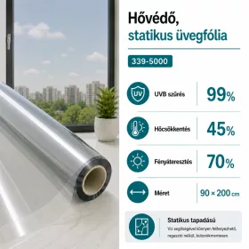   Statikus napfényvédő fólia Sonnenschutzfolie static 339-5000