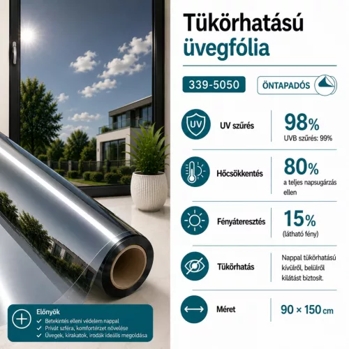 Tükör hatású üvegfólia 339-5050