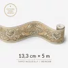 Keleti  virágmintás  arany bordűr  5m