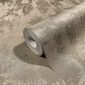 Fényes platinaezüst beton mintás tapéta 34276