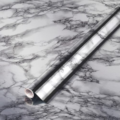 Metallic ezüst márvány öntapadós fólia Dc fix 347-8035