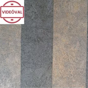   Up to Date fekete-barna-fényes csíkos mintás tapéta 34821