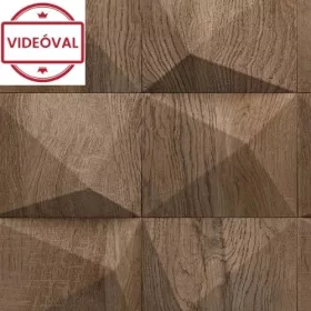 Up to Date barna 3D fa kocka mintás tapéta 34852