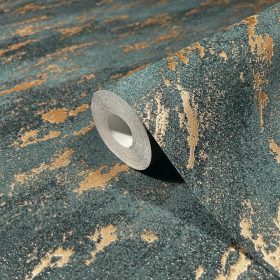   Marburg Eclectic by Felix Diener 34904 kékeszöld beton mintás tapéta