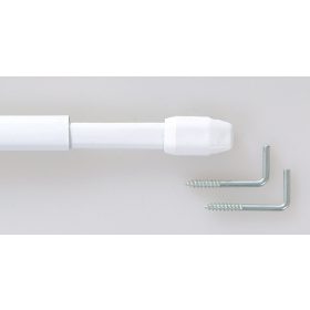 Egyszerű lapos vitrázsrúd 11mm fehér színben 