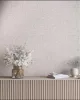 City Romance  szürkésbarna alapon fényes textil mintás tapéta 35113