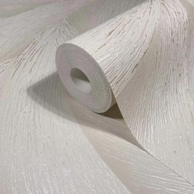   Ritus bézsbarna alapon gyöngyfehér íves geometriai mintás tapéta 35502