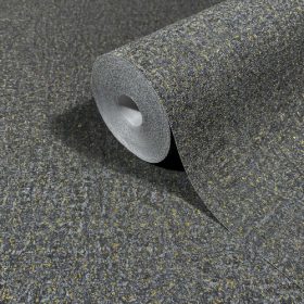 Ritus  fekete-arany apró betonmintás tapéta 35520