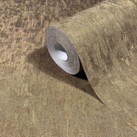   Ritus matt alapon fényes aranybarna vakolatmintás tapéta  35527