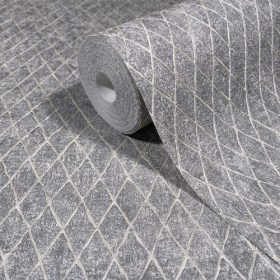 Ritus modern szürke geometriai mintás tapéta 35538