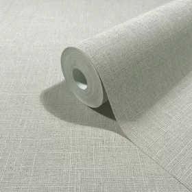  Boho uni világosszürke lenvászon hatású textilmintás tapéta 35747