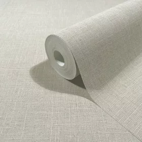   Boho uni nagyon halvány púderes árnyalatú  lenvászon hatású textilmintás tapéta 35750