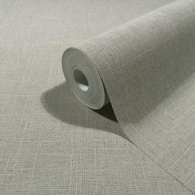   Boho taupe színű lenvászon hatású textilmintás tapéta 35756