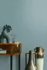 Boho uni molnárkék lenvászon hatású textilmintás tapéta 35763