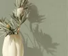 Boho babérzöld lenvászon hatású textilmintás tapéta 35766