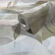 Boho mályva-olajzöld árnyalatú akvarell tájképmintás tapéta 35785