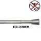 Feszített rúd Gardinia 26/23 nemesacél 130-220 cm 36202