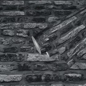 Black&white kopott fekete téglás tapéta 36281-2