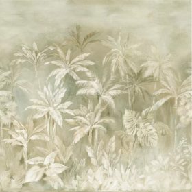   Magic Walls-Nature rajzolt hatású pálmafás poszter zöldes árnyalat 364507
